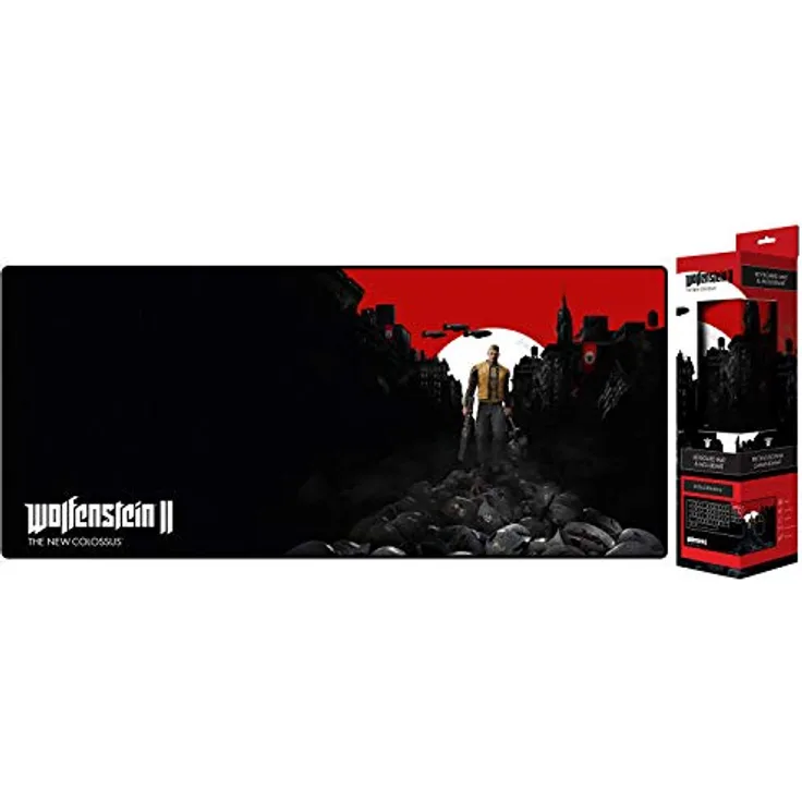 Wolfenstein II The New Colossus Trail of The Dead Mauspad, übergroß, 800 x 350 x 4 mm, Mehrfarbig (GE3441)