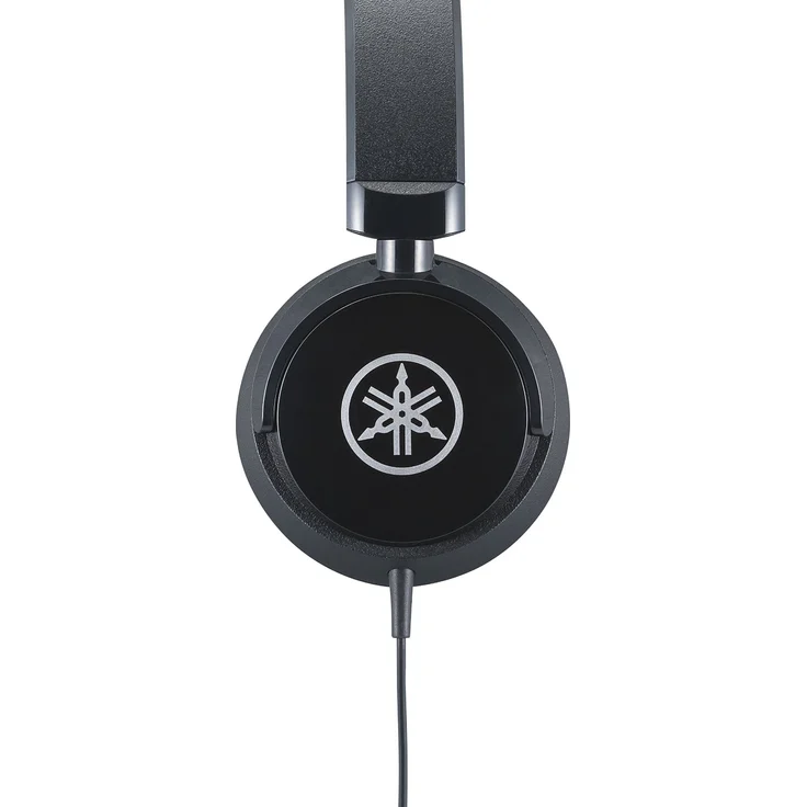 Yamaha HPH-50B Kopfhörer, schwarz Schlichter On-Ear-Kopfhörer mit hochwertigem Sound Kompaktes Design passend zu Yamaha Keyboards & Digital Pianos – Bild 2