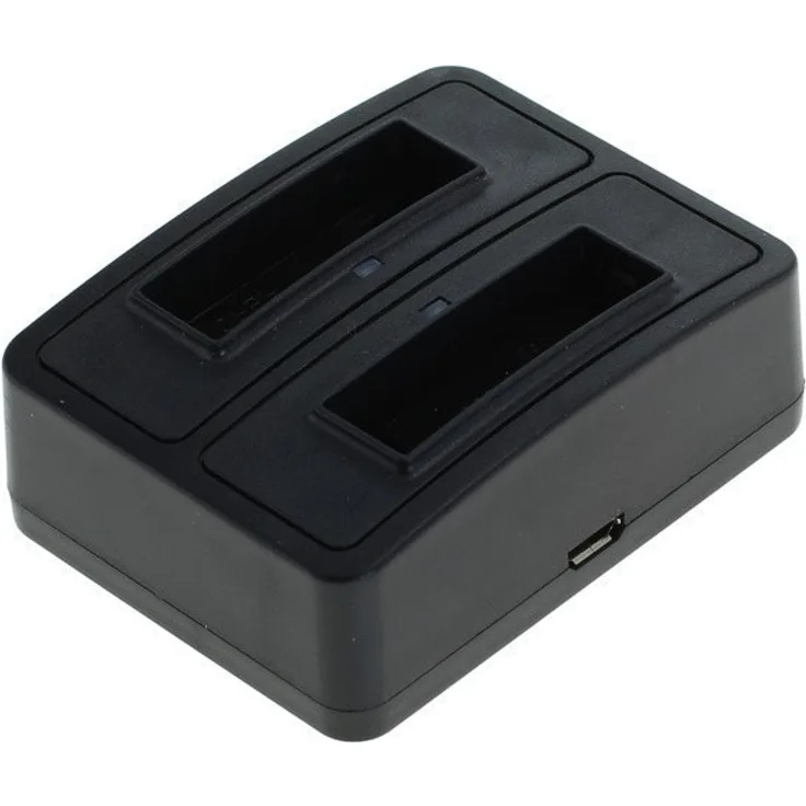 Dual Akku Ladestation 1302 für GoPro Hero 7 Black, GoPro Hero 6 Black, Hero6, GoPro Hero 5, Hero5 - AABAT-001 - schwarz ( Nr. 185 )