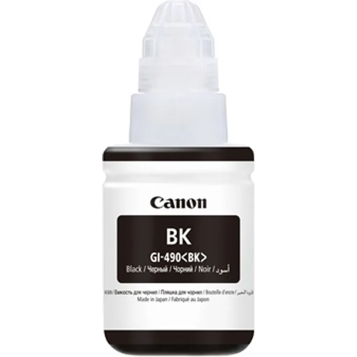 Canon GI490BK passend für Pixma G1400 Tinte Schwarz 0663C001 6000 Seiten 135ml