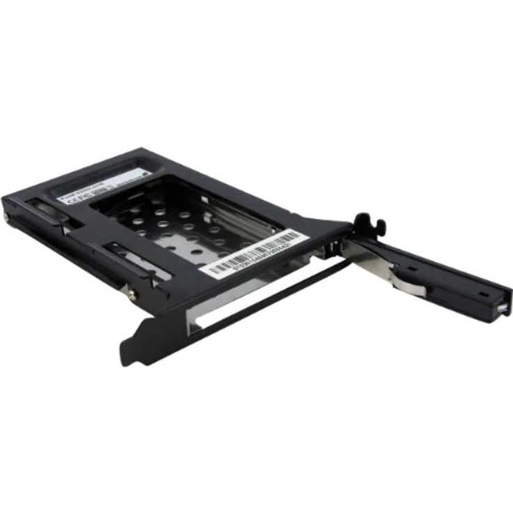 StarTech.com 2.5'' SATA-Wechsellrahmen für PC-Erweiterungssteckplatz - Speichereinschubadapter - Schwarz (S25SLOTR)