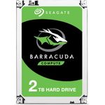 Seagate BarraCuda 2 TB HDD, interne Festplatte (8,9 cm (3,5 Zoll), 7200 U-Min, 256 MB Cache, SATA 6 Gb-s, silber) Modellnr.: ST2000DMZ08, FFP
