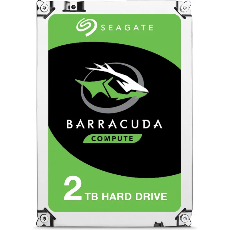 Seagate BarraCuda 2 TB HDD, interne Festplatte (8,9 cm (3,5 Zoll), 7200 U-Min, 256 MB Cache, SATA 6 Gb-s, silber) Modellnr.: ST2000DMZ08, FFP