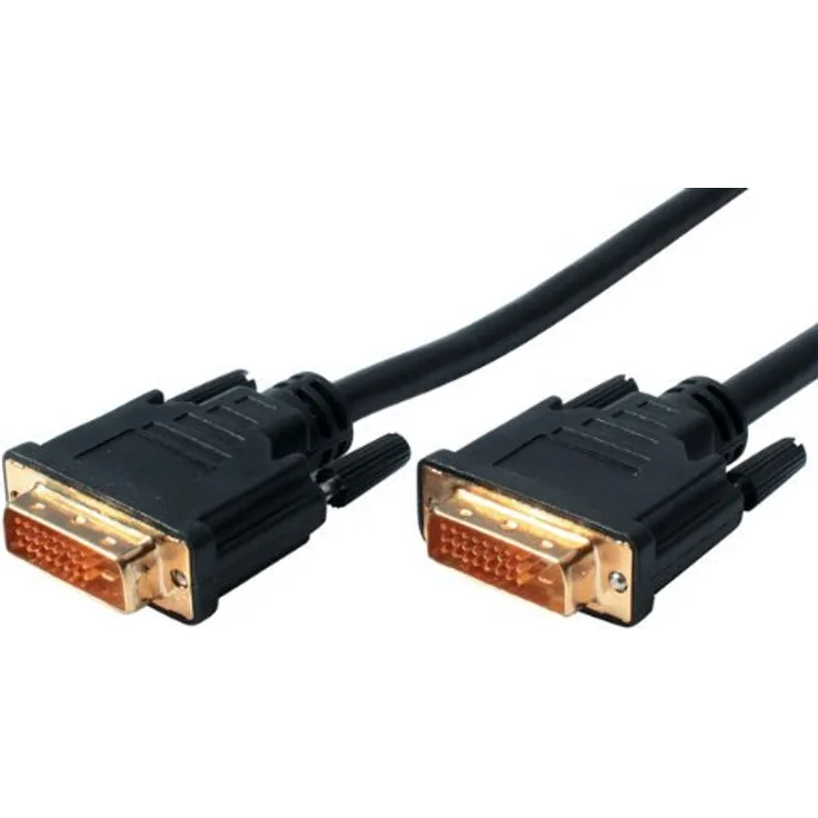 S-Conn 77445 - DVI-D - DVI-D - Männlich - Männlich - Gold - Schwarz (CO 77445 / 68084)