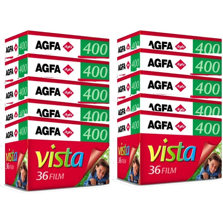 AgfaPhoto APX 400 Prof 135-36 schwarz - weiß Film (10-er Pack bis zu 360 Aufnahmen)