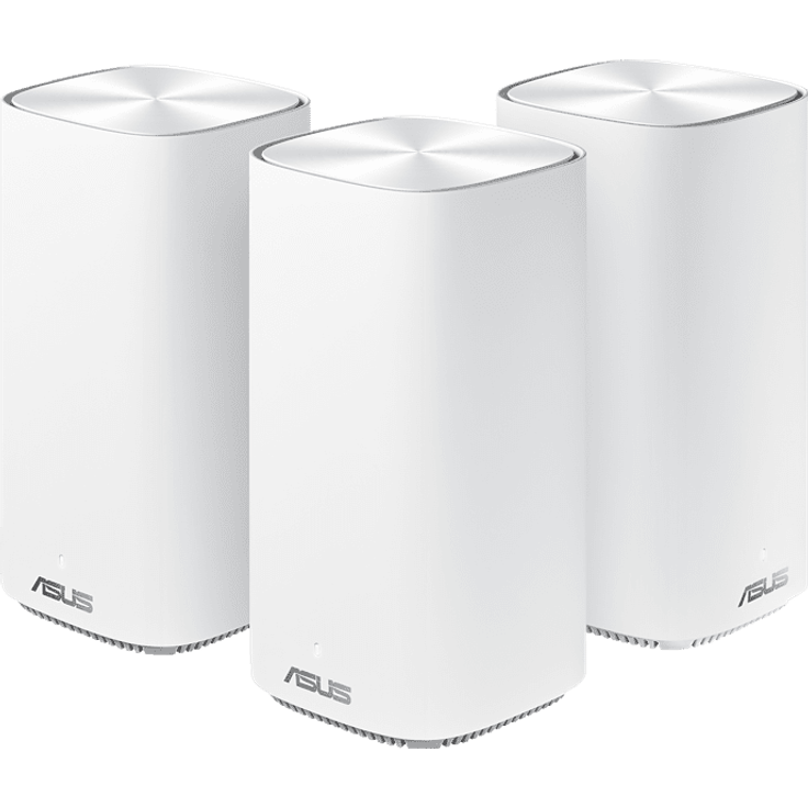 wl-router asus zenWLAN ac mini (cd6) ac1500 3er set weiß