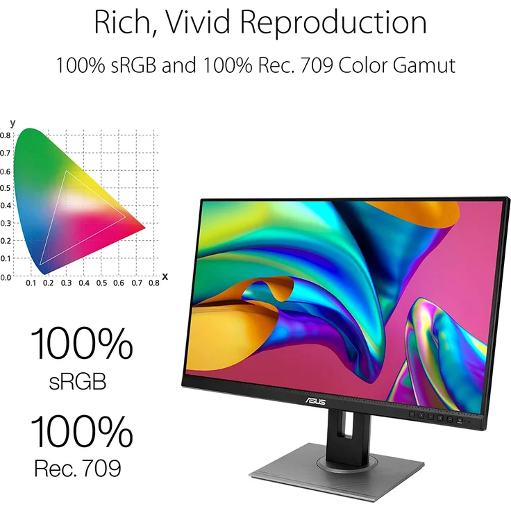 ASUS ProArt PA278QV - 27 Zoll, WQHD (2560 x 1440), IPS-Panel, 75Hz, 5ms, 350cd/m² (90LM05L1-B01370) – Bild 2