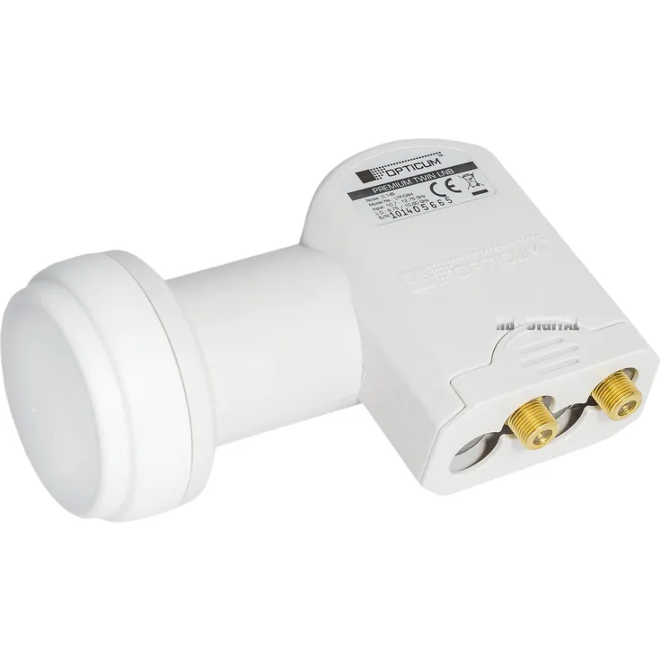 SET Opticum Twin LNB + F-Stecker