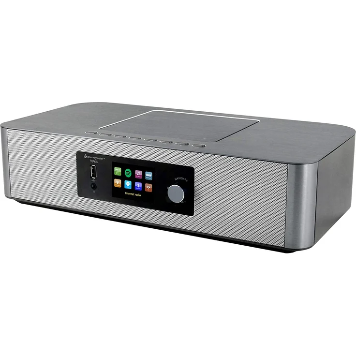 Soundmaster ICD2020 Internetradio DAB+ UKW Radio Netzwerkplayer CD-MP3 Fernbedienung App-Steuerung Spotifyfunktion in Silber – Bild 2