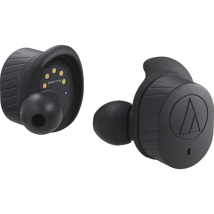 Audio-Technica ATH-SPORT7TW In-Ear Kopfhörer, mit Bluetooth, Mikrofon, schwarz – Bild 1