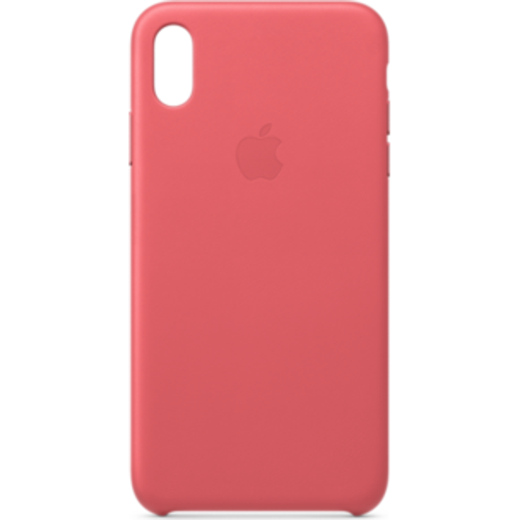 Apple Leder Case (Iphone Xs Max) - Pfingstrosenpink