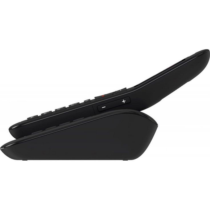 Telekom Sinus A32 Großtastentelefon mit Basis und Anrufbeantworter, VoIP-Telefon, ebenholz – Bild 4