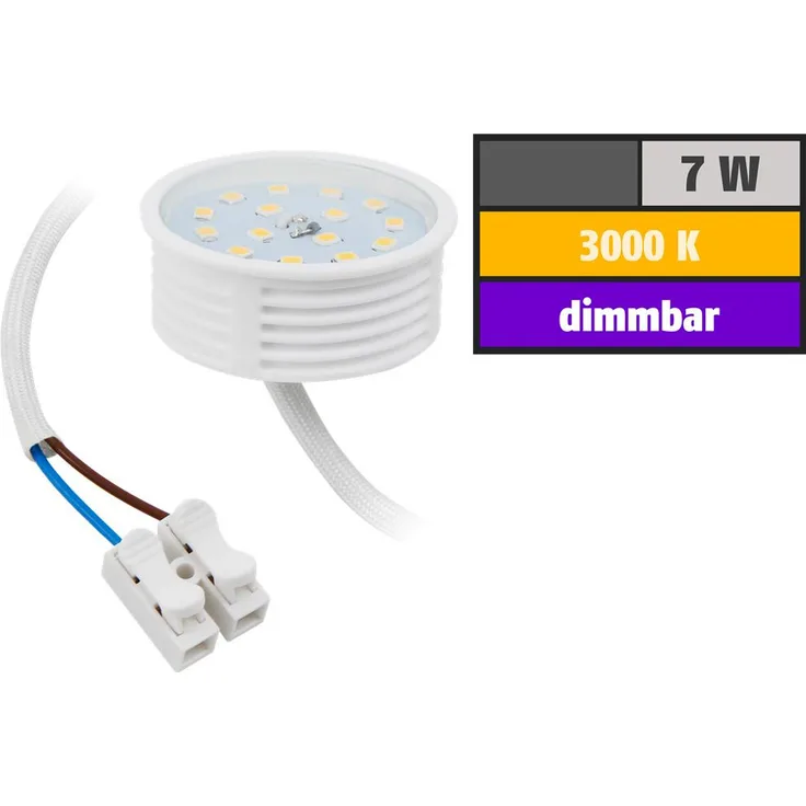 LED-Modul McShine 7W 470 Lumen 230V 50x23mm warmweiß 3000K dimmbar