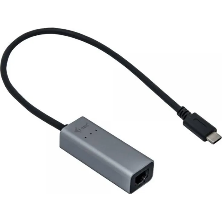 i-tec USB-C Metal 2.5Gbps Ethernet Adapter Silber mit integriertem USB-C-Kabel