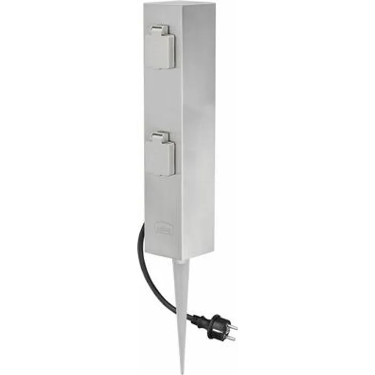 Ledino Connect S4 Steckdosenpfosten 4er, Edelstahl Outdoor (11790000004015)