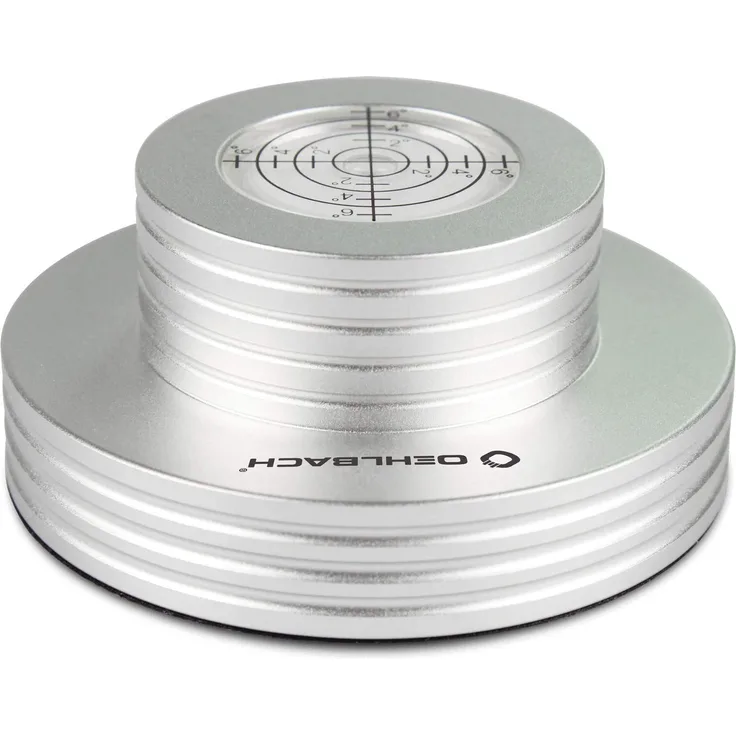 Oehlbach Balance Checker Plattengewicht mit Libelle - Silber