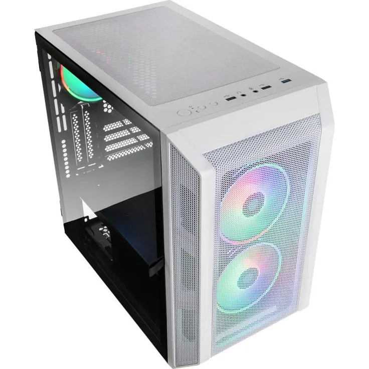 Kolink Citadel Mesh RGB Micro-ATX Gehäuse - weiß