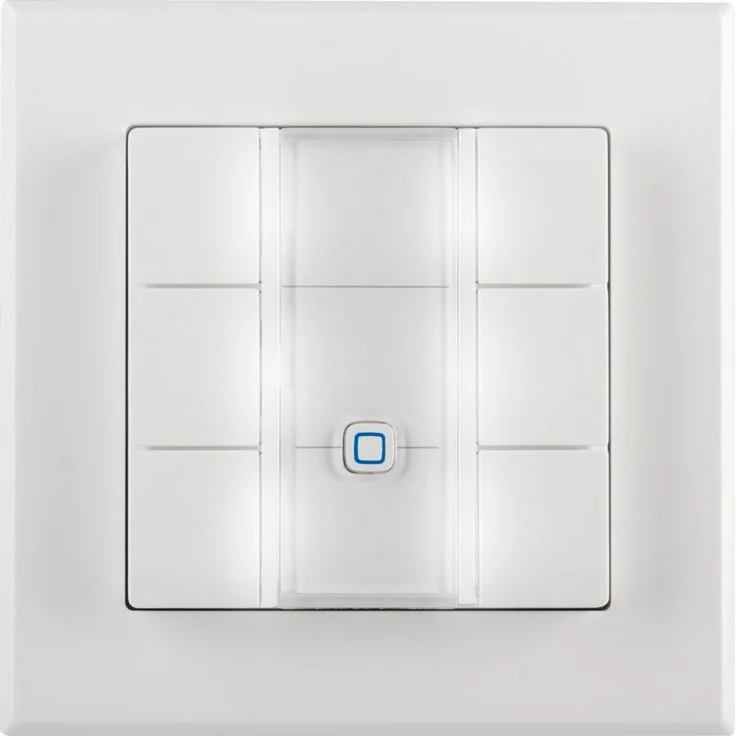 Homematic IP Wired Smart Home Wandtaster mit LEDs 6-fach, weiß (HmIPW-WRC6) – Bild 2