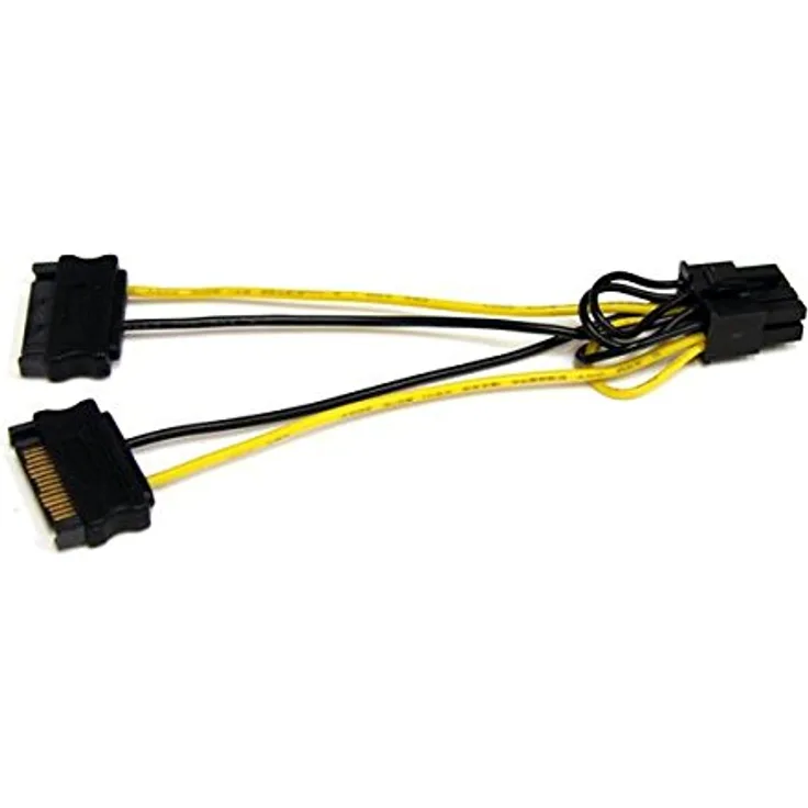 StarTech SATPCIEX8ADP Stromkabel für Videokarten, SATA auf 8 Pin PCI Express