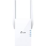 TP-LINK RE605X AX1800 Wi-Fi 6 Range Extender 2xexterne Antennen 1xGigabit-Anschluss an der Wand angeschlossen