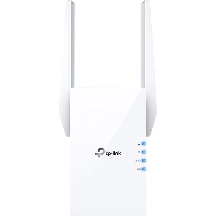 TP-LINK RE605X AX1800 Wi-Fi 6 Range Extender 2xexterne Antennen 1xGigabit-Anschluss an der Wand angeschlossen – Bild 1