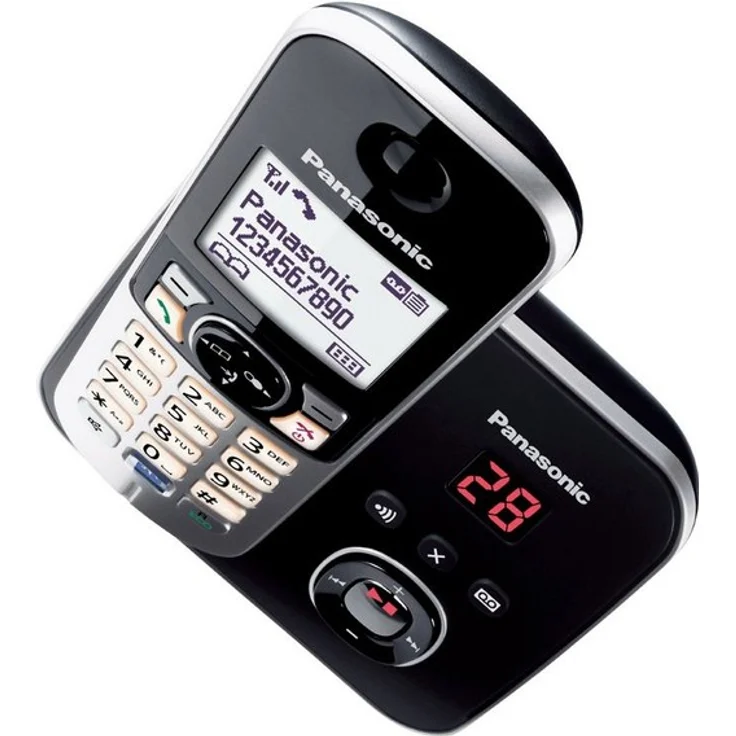 Panasonic KX-TG6821 Single Analog-Telefon schwarz/silber – Bild 3
