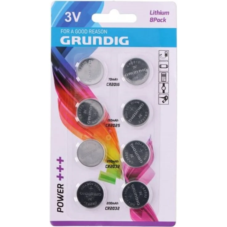 lithium 8 Knopfzellen-Batterien