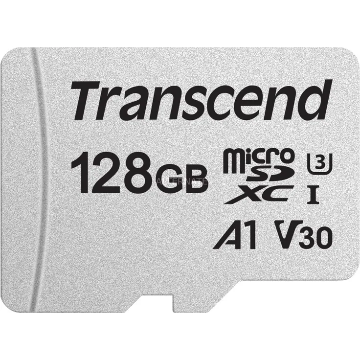 Transcend Highspeed 128GB  micro SDXC-SDHC Speicherkarte (für Smartphones, etc. und Digitalkameras) - 4K, U3, V30, A1, UHS-I TS128GUSD300S