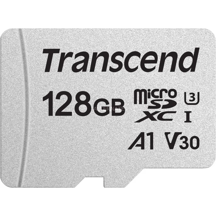 Transcend Highspeed 128GB  micro SDXC-SDHC Speicherkarte (für Smartphones, etc. und Digitalkameras) - 4K, U3, V30, A1, UHS-I TS128GUSD300S – Bild 1