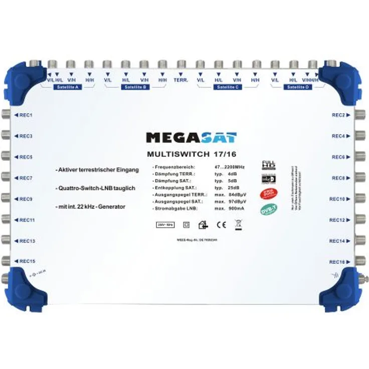 Megasat Multiswitch 17/16,NT