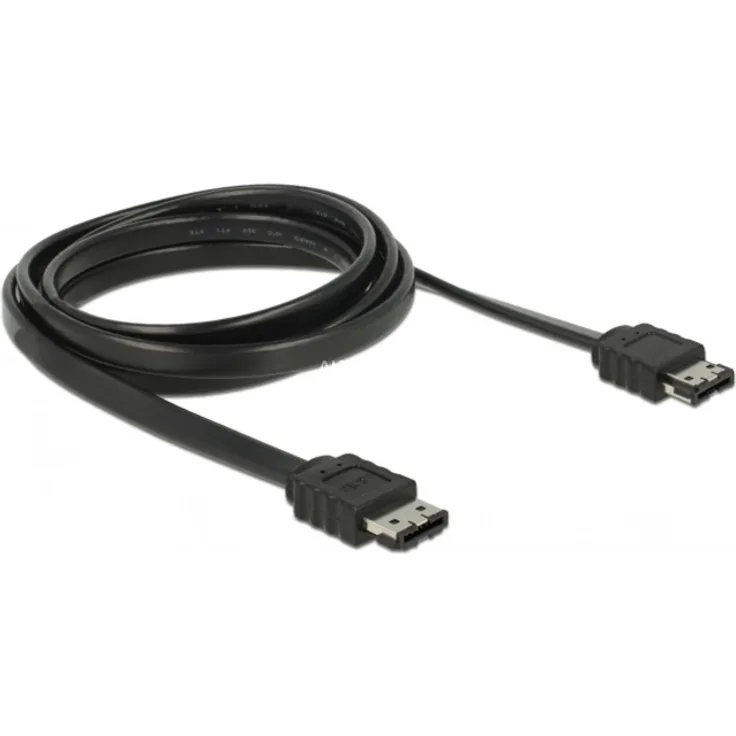 DeLock Kabel eSATA 3 GB-S Buchse > eSATA Buchse 200 cm Schwarz