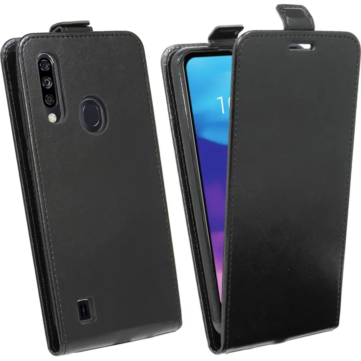 cofi1453 Flip Hülle, geeignet für ZTE Blade A7, Flipstyle-Tasche, schwarz