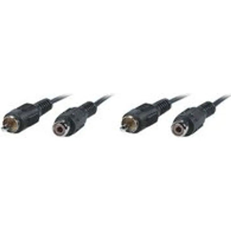 Secomp Value - Video-/Audioverlängerungskabel - RCA (M) - RCA (W) - 5 m - abgeschirmt