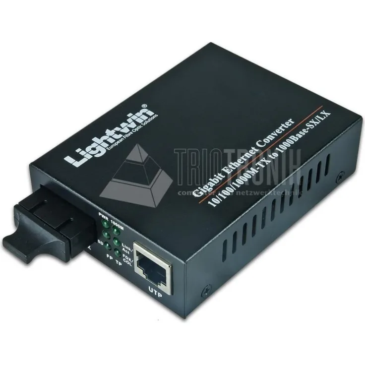 Lightwin Gigabit Medienkonverter 1000Base-SX Multimode, SC, 550m Medienkonverter (LWC 10/100/1000 MM SC)