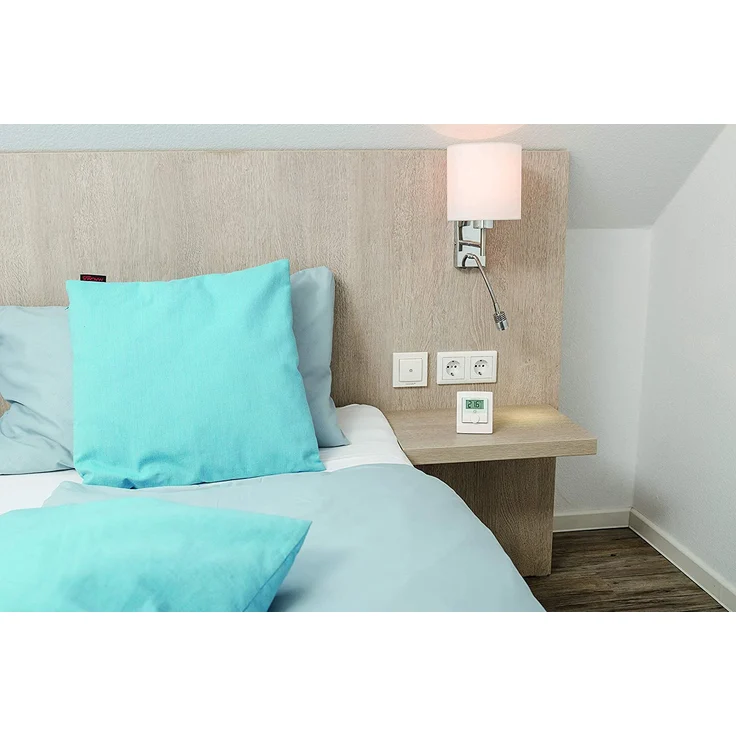 Homematic IP HmIP-WTH-2 Smart Home Wandthermostat mit Luftfeuchtigkeitssensor, digitales Thermostat Heizkörper/Fußbodenheizung mit/ohne App, Amazon Alexa, Google Assistant, Temperaturmessung, Energie sparen (143159A0) – Bild 8