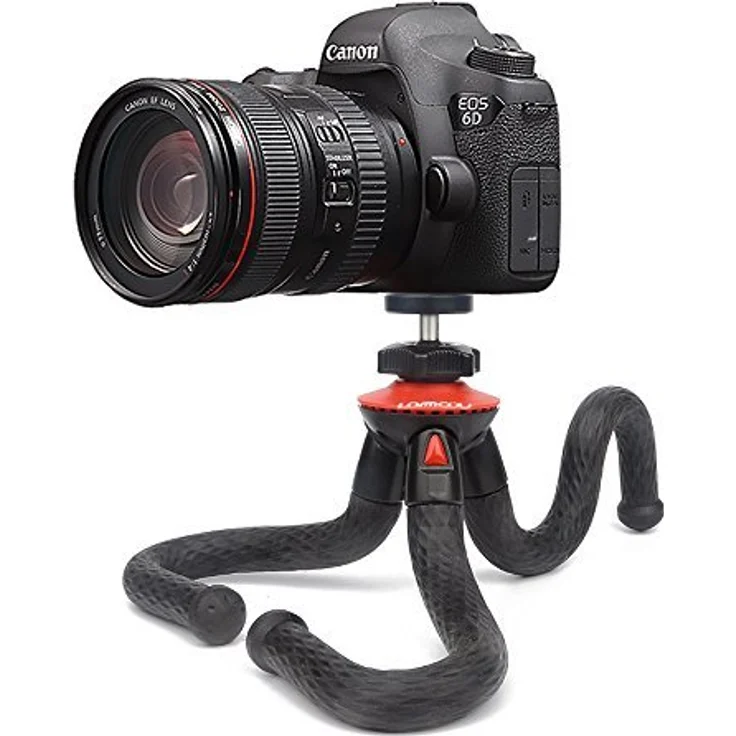 Kamera Stativ, Lammcou 3in1 Ministativ Kamera Handy Flexibel Leicht Stative Universal Robust Octopus Gorillapod Dreibeinstativ Ständer für Kamera Camcorder + Smartphone + Action Kamera, Tripod – Bild 1