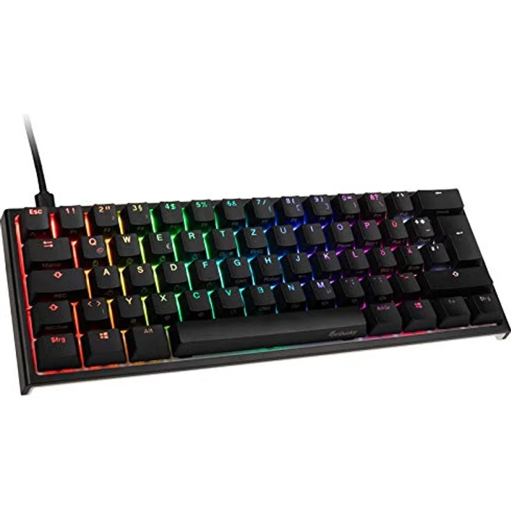 Ducky ONE 2 Mini Gaming Tastatur, MX-Black, RGB-LED, schwarz – Bild 1