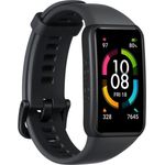 Honor Band 6 Fitness-Tracker Unisex, Einheitsgröße, Silikonarmband, Meteorite Black
