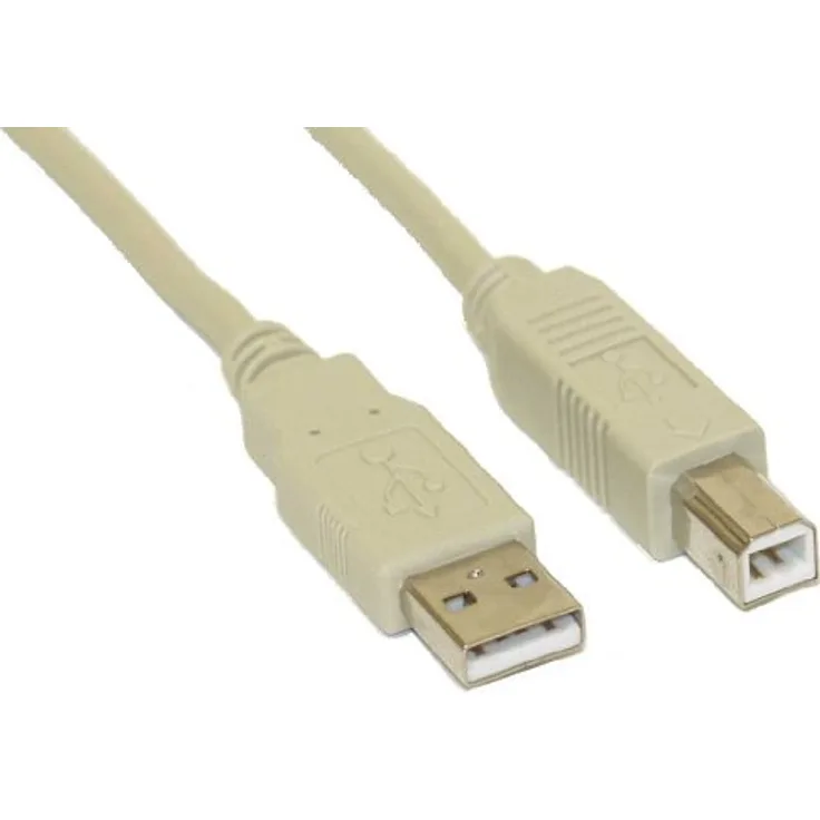 InLine USB 2.0 Kabel, A an B, beige - 10m (34550H)