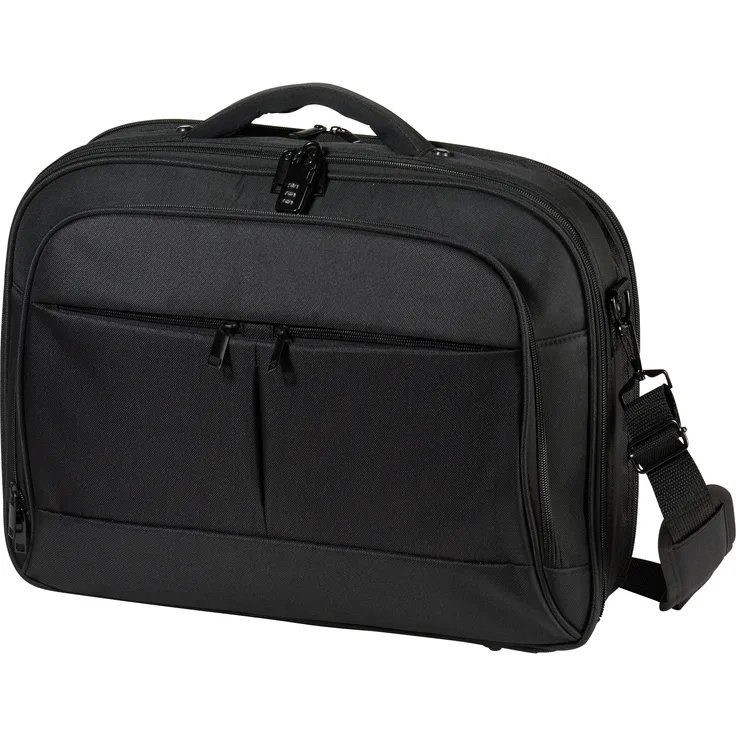 Vivanco NB PROF1 17.3 Business Laptop Tasche (43,9 cm (17,3 Zoll), Schloss, Trolleyband, Organizerfunktion) schwarz