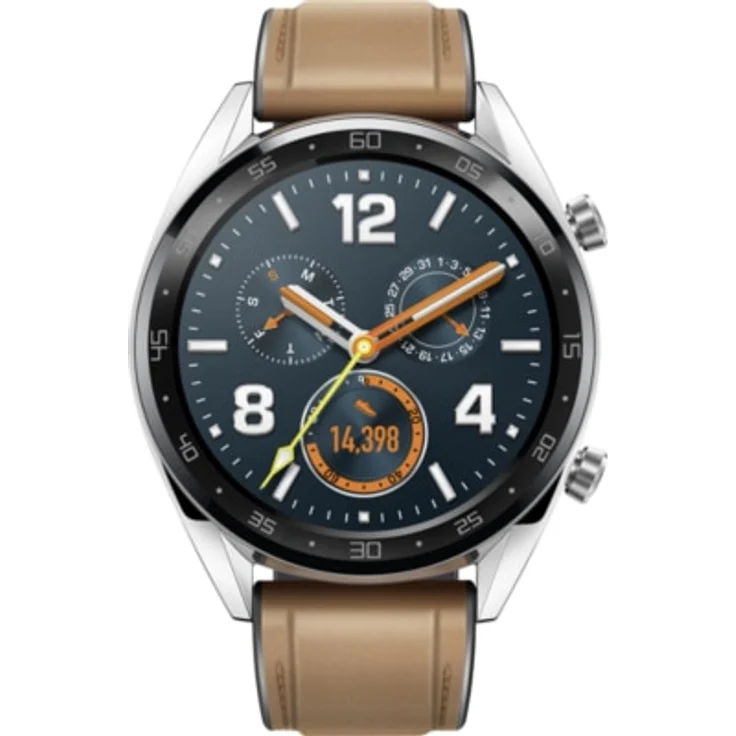 Huawei Watch GT Classic Smartwatch GPS, Unisex, 46,5mm, Edelstahlgehäuse, Saddle Brown – Bild 4