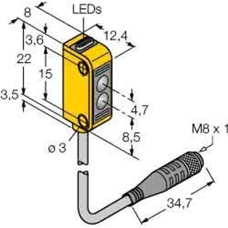 TURCK Reflexionslichtschranke Q12RB6LPQ