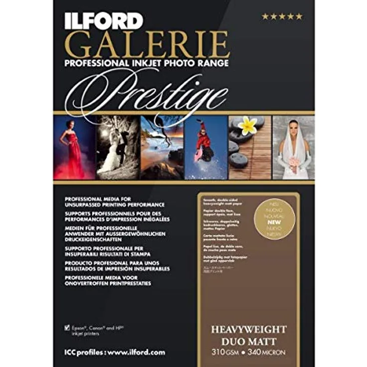ILFORD GALERIE Heavyweight Duo Matt 310gsm A3+ - 329mm x 483mm 50 Blatt