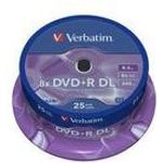 Verbatim 43757 DVD+R Double Layer 8x Speed 8,5 GB 25er Spindel silber - Preisvergleich