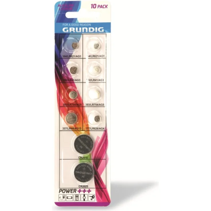 Knopfzellen-Set GRUNDIG 10-teilig