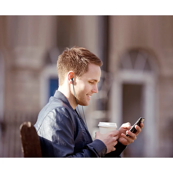 Panasonic RP-TCM115 In-Ear Kopfhörer mit Mikrofon, schwarz – Bild 2