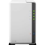 Synology DS220j 4 TB 2 Bay Desktop NAS-Lösung | Installiert mit 2 x 2 TB Western Digital Red-Laufwerken