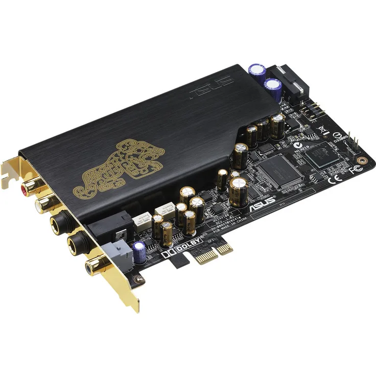 Asus Essence STX II Soundkarte (Kopfhörer-Verstärker bis zu 600 Ohm, 124dB (SNR), austauschbare OP-Amps)