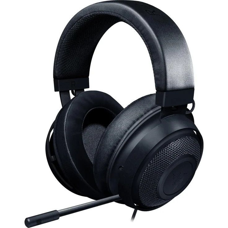 Razer Kraken - Gaming Headset (Kabelgebundene Headphones für PC, PS4, Xbox One & Switch, 50mm Treiber, 3,5mm Audio-Klinkenstecker mit In-Line Fernbedienung) schwarz – Bild 1