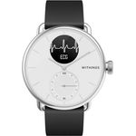 Withings ScanWatch Hybrid-Smartwatch GPS, Unisex, 38mm, Kunststoffarmband, Weiß